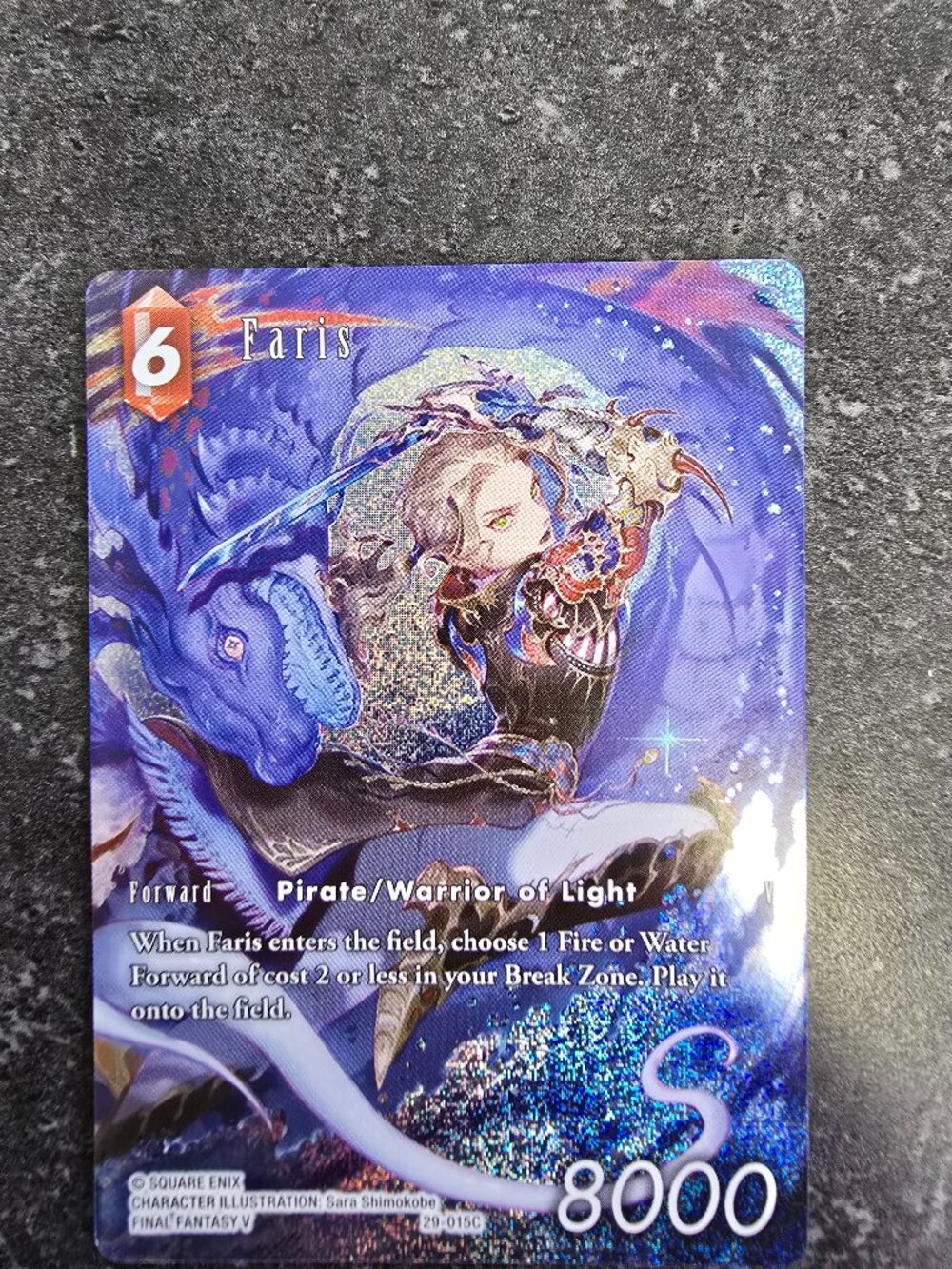 Final Fantasy TCG Faris Full Art Foil Card (29-015C) - FFV